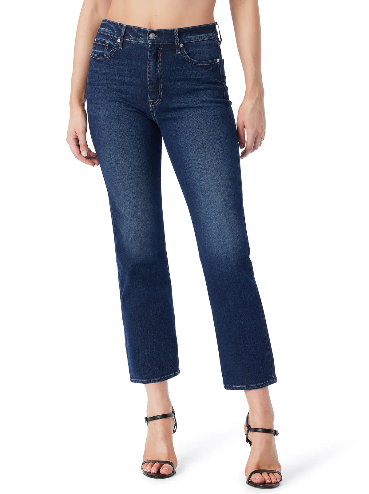 Harmony Straight High Rise Jean in Soul Mate sold by Jessica Simpson