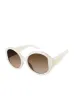 Oversized Round Sunglasses in Cream sold by Jessica Simpson