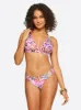 French Exit Full Support Triangle Bra in Pink Multi sold by Jessica Simpson