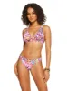 French Exit Full Support Triangle Bra in Pink Multi sold by Jessica Simpson