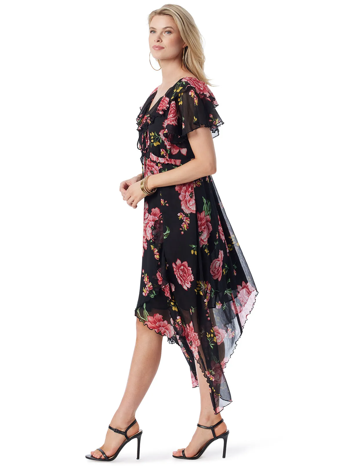 Maila Maxi Dress in Sketchy Roses sold by Jessica Simpson product image thumbnail 4