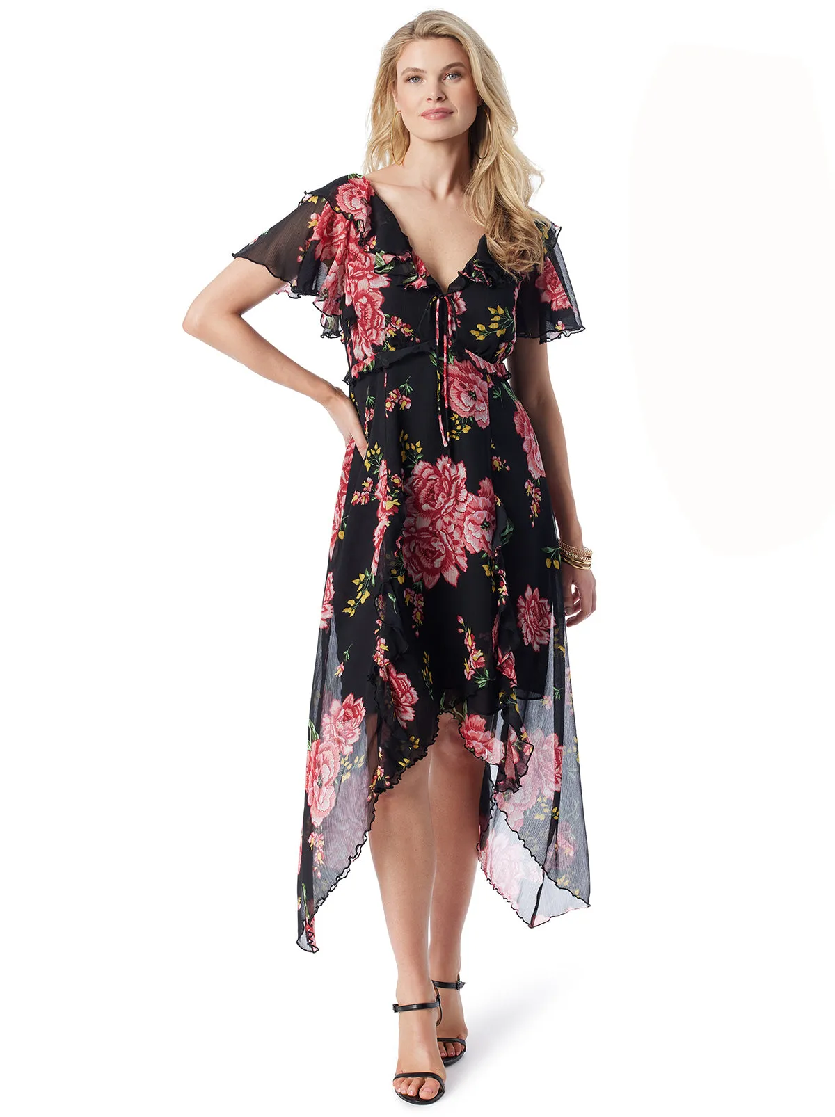 Maila Maxi Dress in Sketchy Roses sold by Jessica Simpson product image thumbnail 3