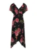 Maila Maxi Dress in Sketchy Roses sold by Jessica Simpson