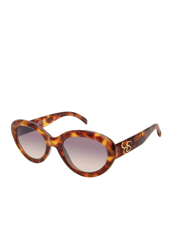 Round Cat Eye Sunglasses in Tortoise sold by Jessica Simpson
