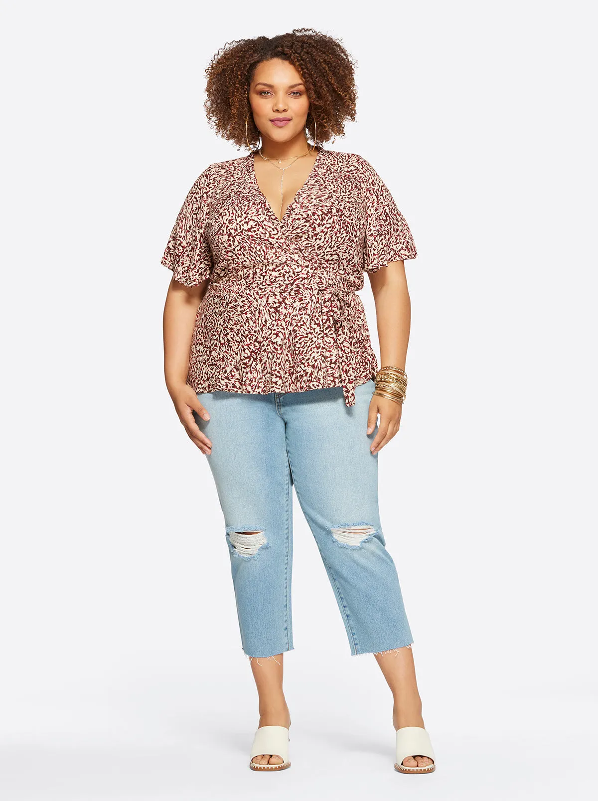 Misha Top in Camo Leopard sold by Jessica Simpson product image thumbnail 3