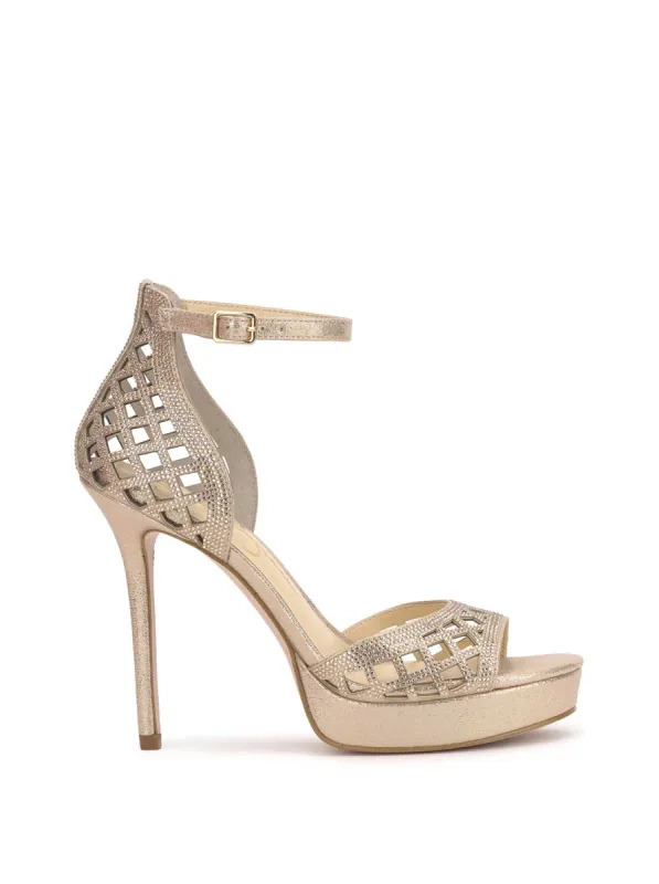 Herora Platform Sandal in Champagne sold by Jessica Simpson