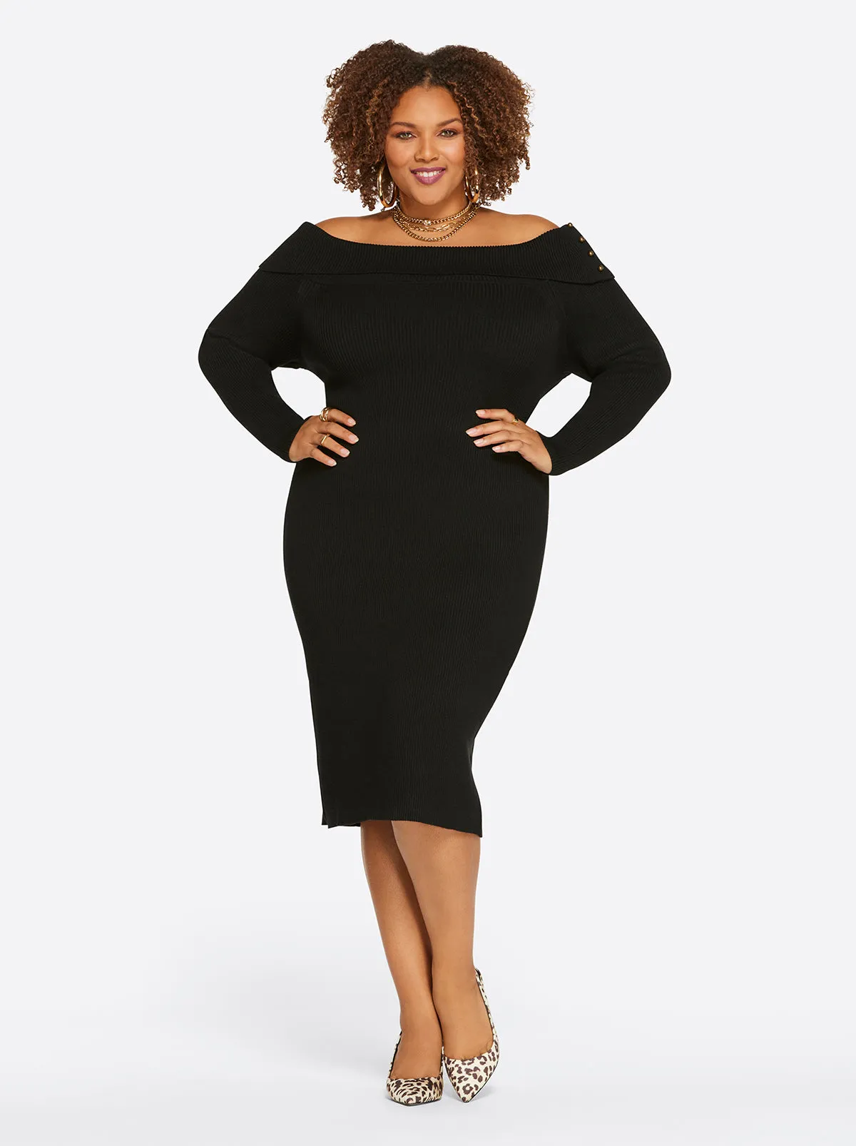 Aaryn Dress in Black sold by Jessica Simpson product image thumbnail 4