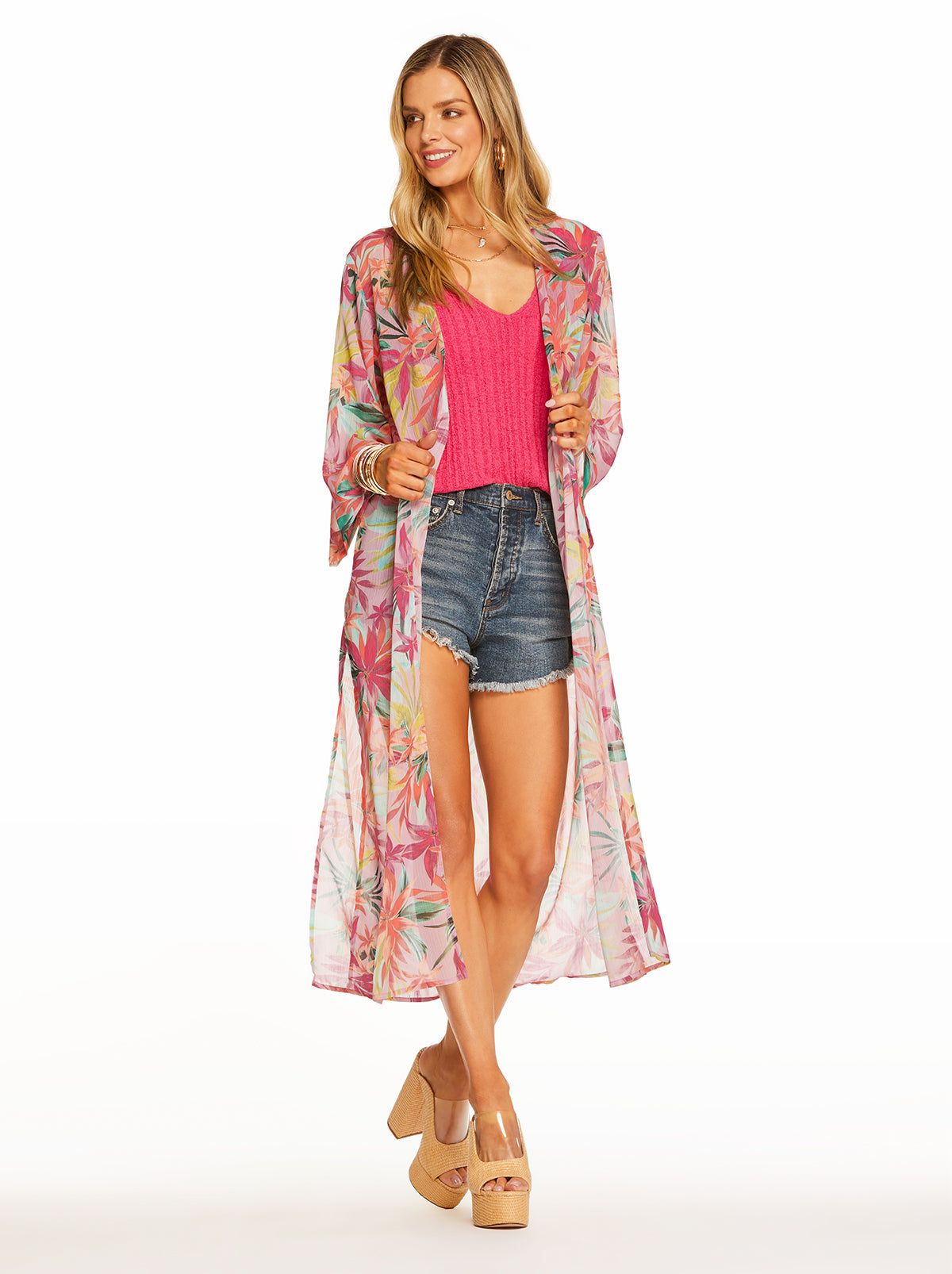 Blakely Duster in Floral Canopy sold by Jessica Simpson