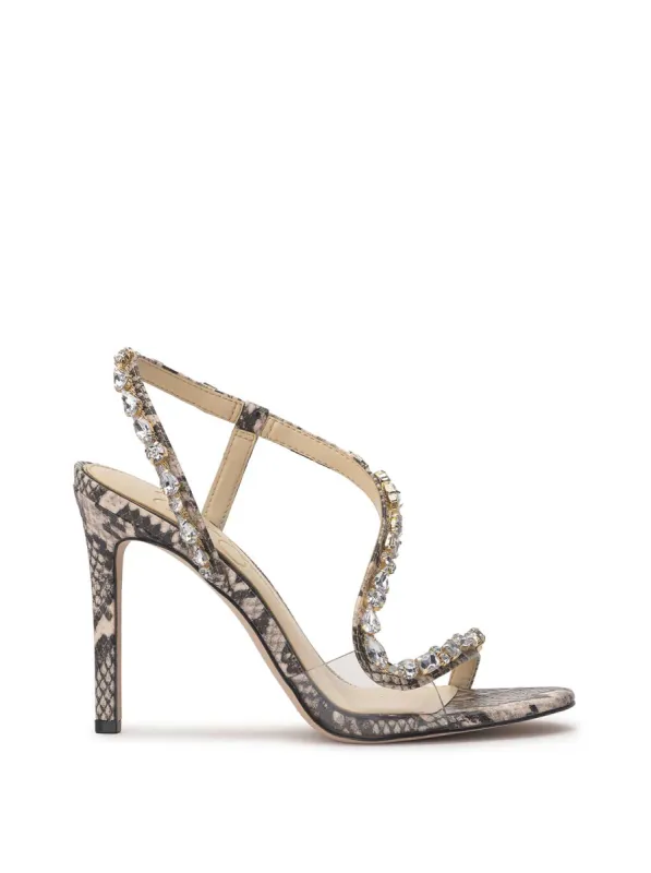 Jaycin High Heel in Natural Snake sold by Jessica Simpson