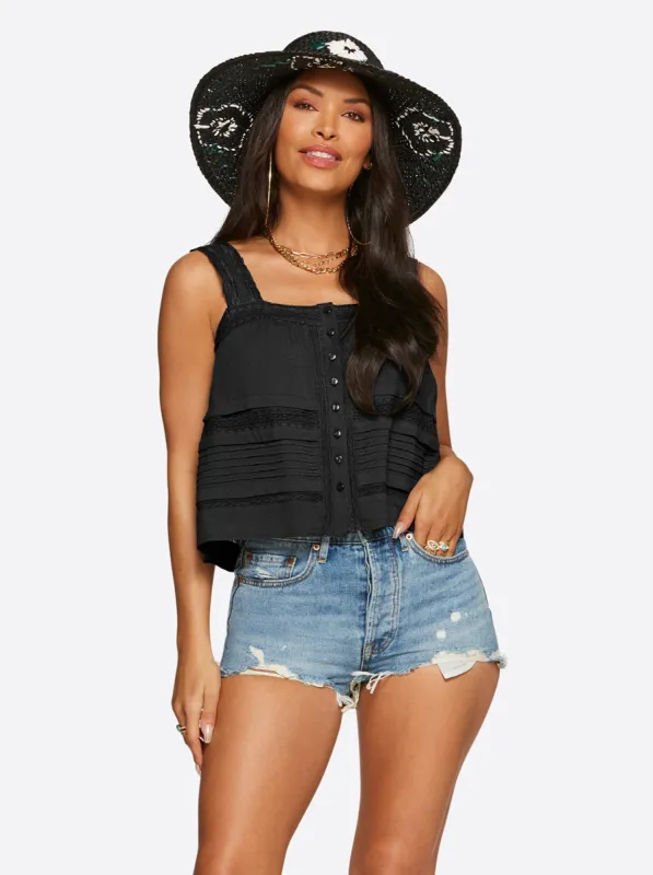 Delilah Cami in Black sold by Jessica Simpson