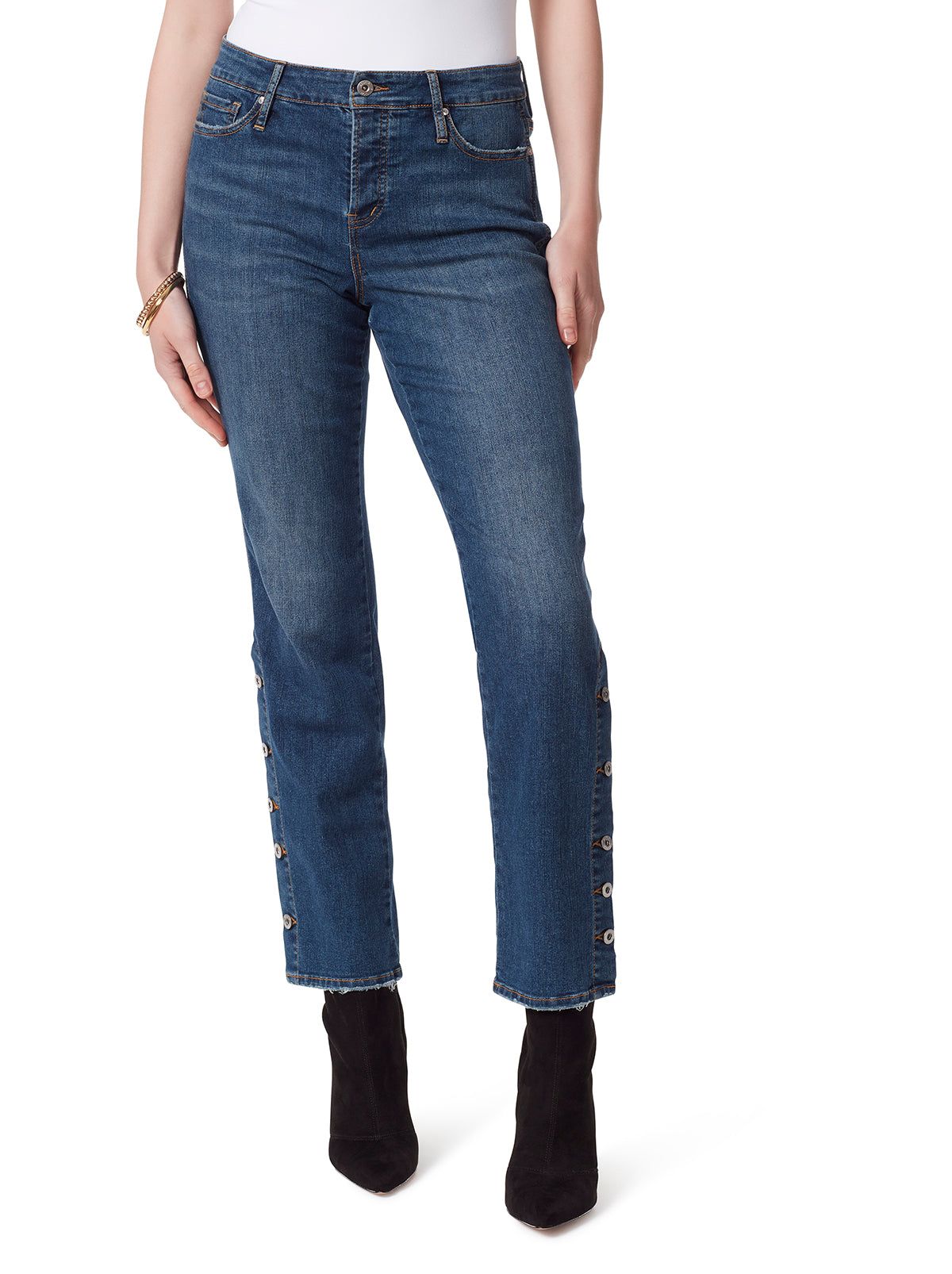 Flirt High Rise Straight Crop in Good Intentions sold by Jessica Simpson