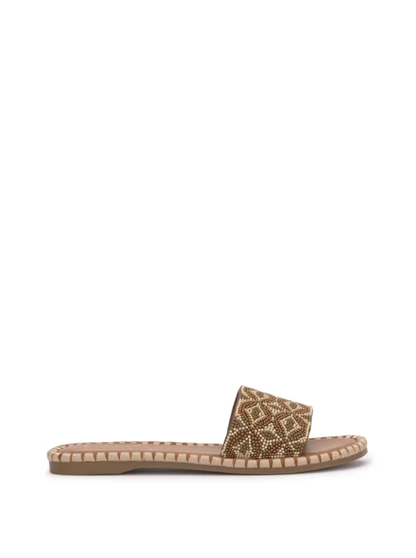 Bibiani Beaded Sandal in Tobacco sold by Jessica Simpson