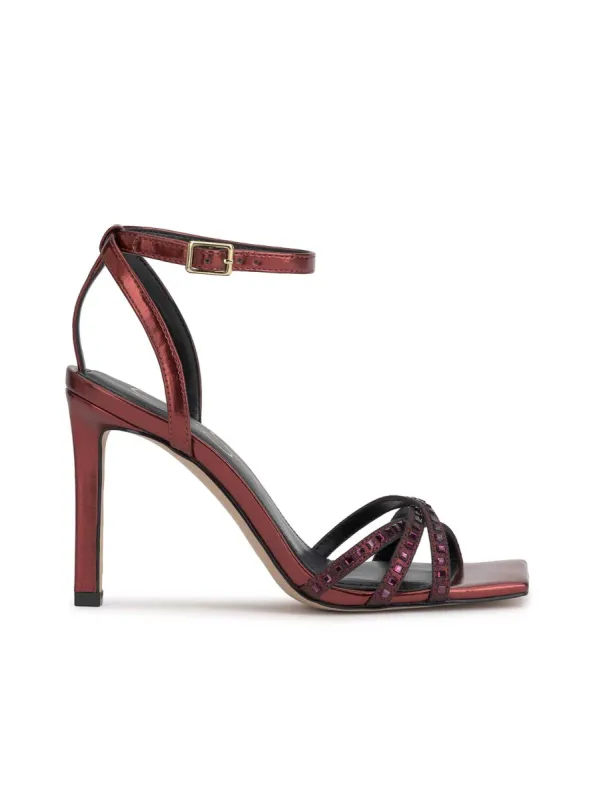 Leonah High Heel Sandal in Oxblood sold by Jessica Simpson