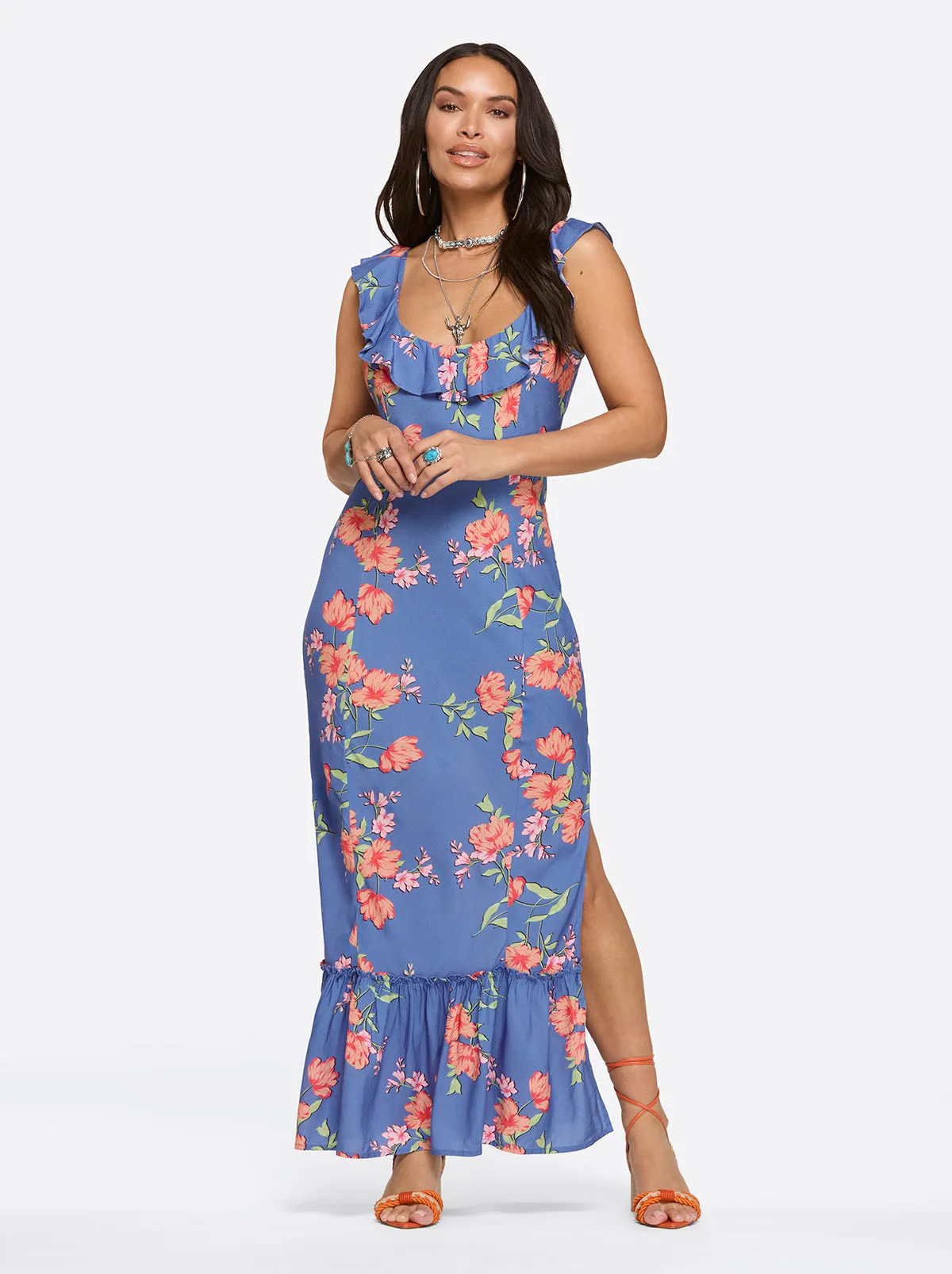 Raya Slip Dress in Happy Floret sold by Jessica Simpson product image thumbnail 2
