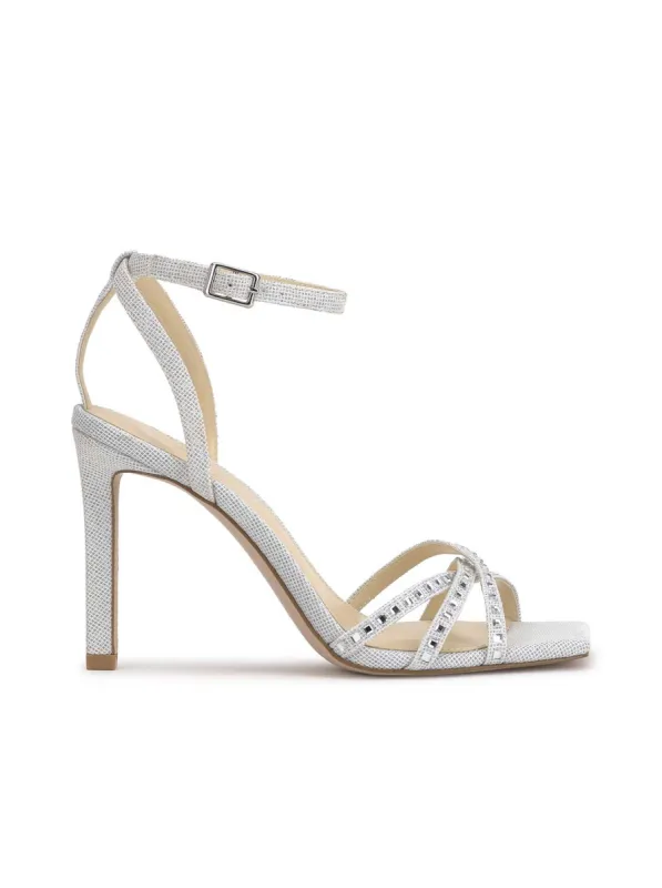 Leonah High Heel Sandal in Silver sold by Jessica Simpson