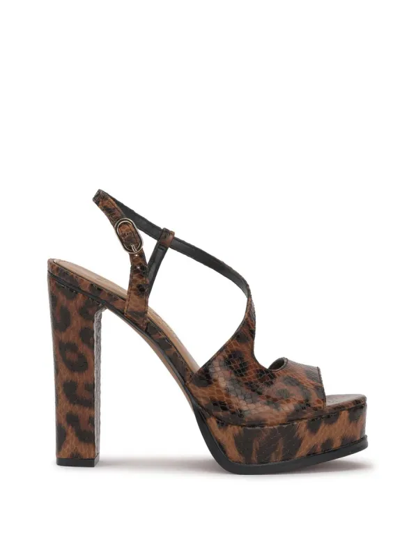 Gafira Platform Sandal in Leopard sold by Jessica Simpson