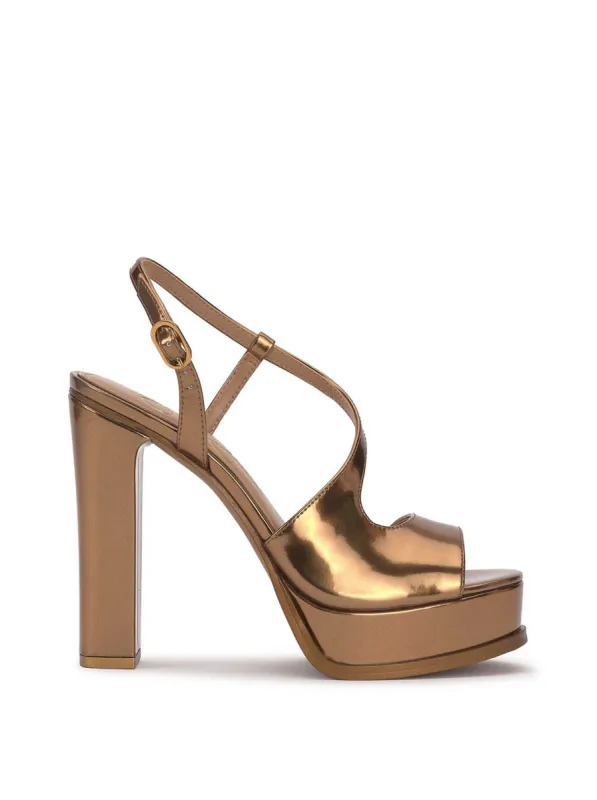 Gafira Platform Sandal in Bronze sold by Jessica Simpson