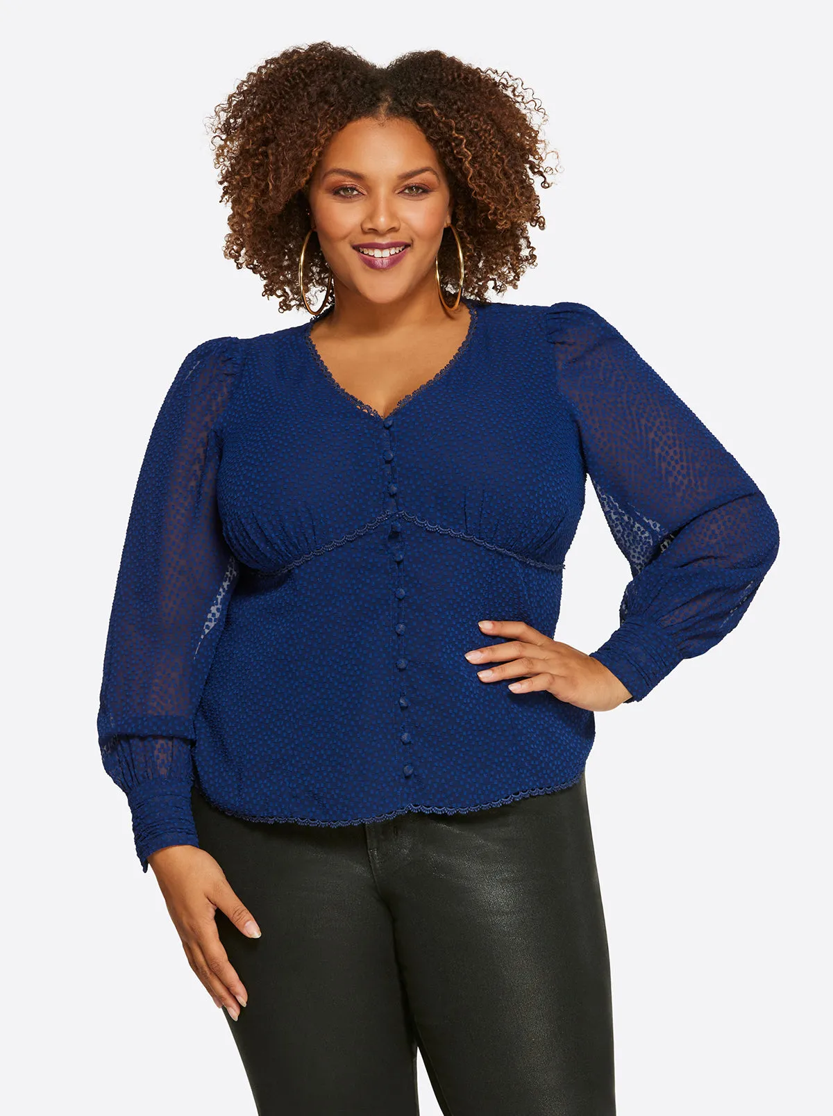 Elia Top in Ocean Cavern sold by Jessica Simpson