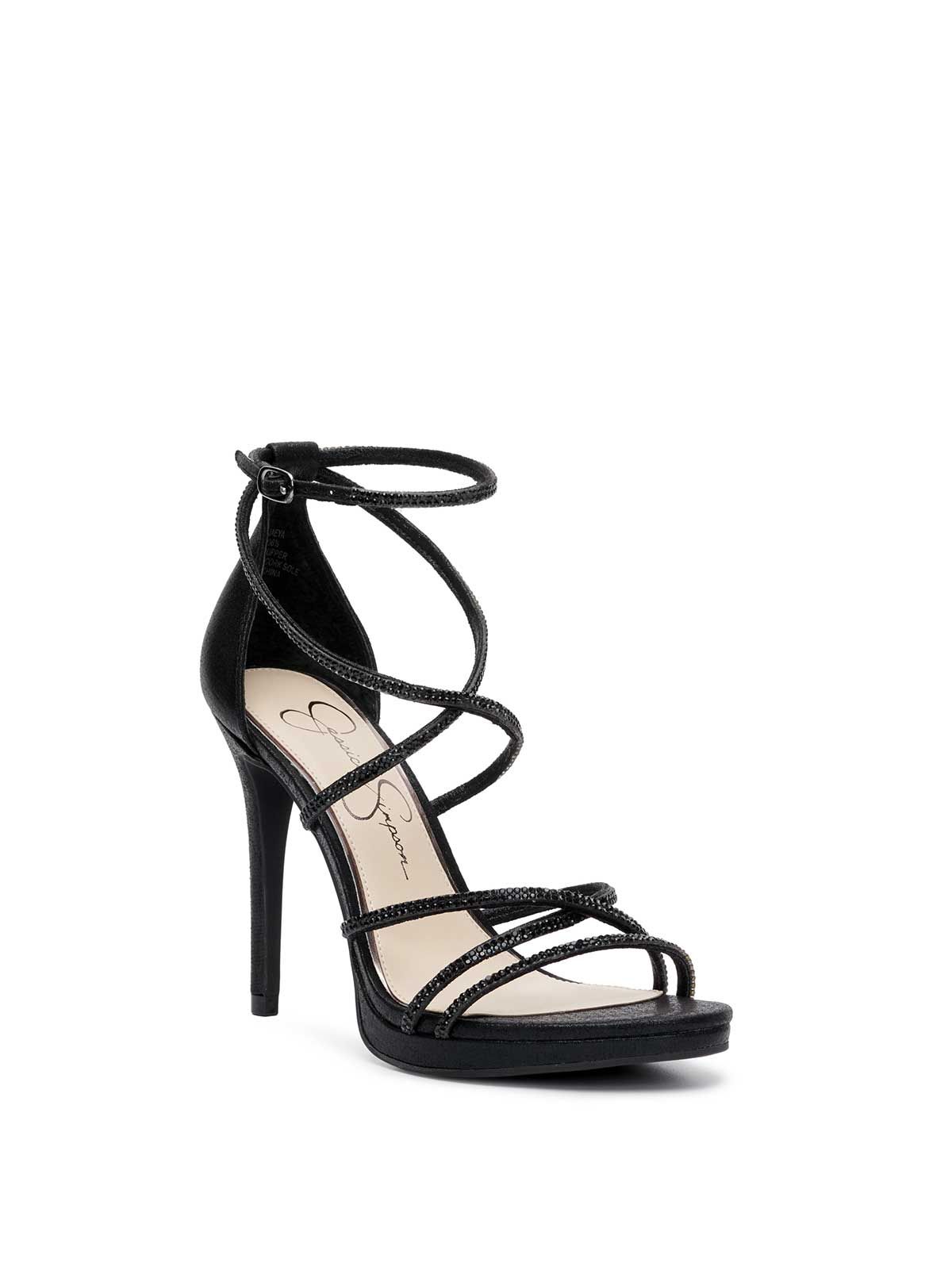 Jaeya High Heel in Black Shimmer sold by Jessica Simpson product image thumbnail 4