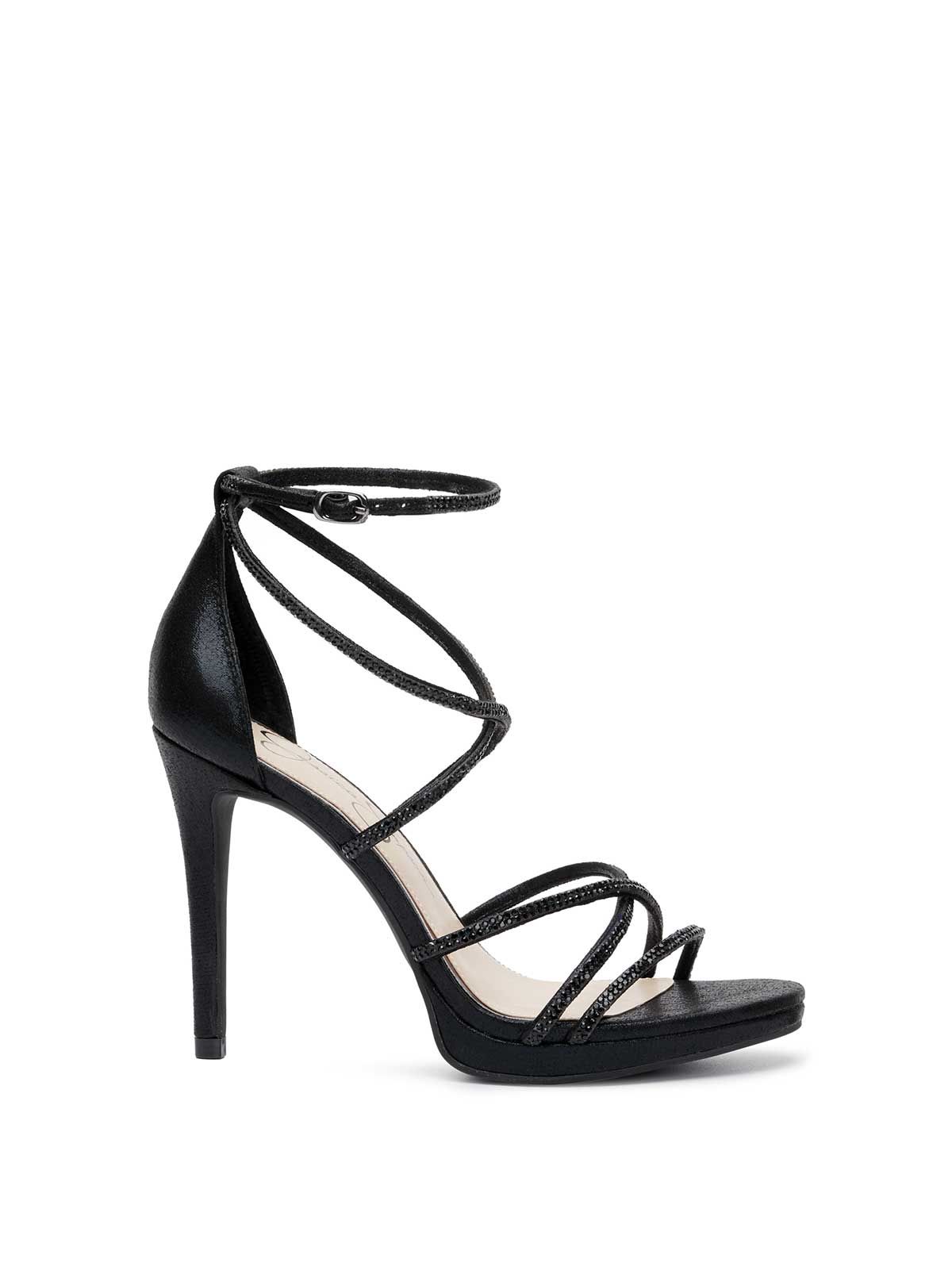 Jaeya High Heel in Black Shimmer sold by Jessica Simpson