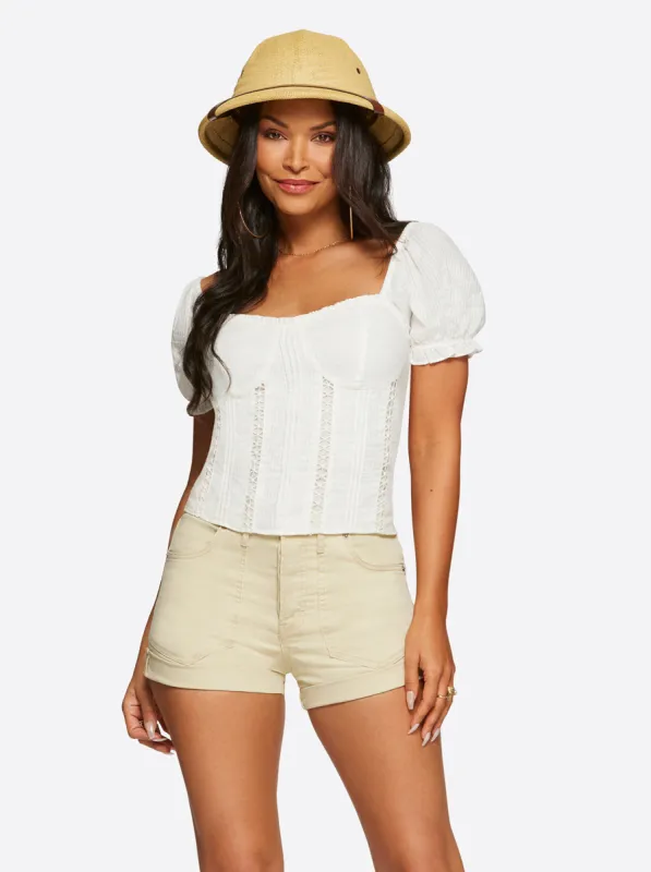 Aubrey Top in Gardenia sold by Jessica Simpson