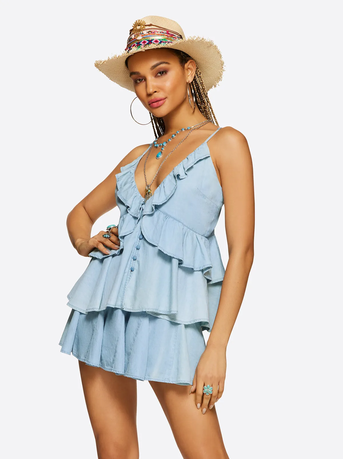 Zoey Cami in Daydream sold by Jessica Simpson product image thumbnail 3