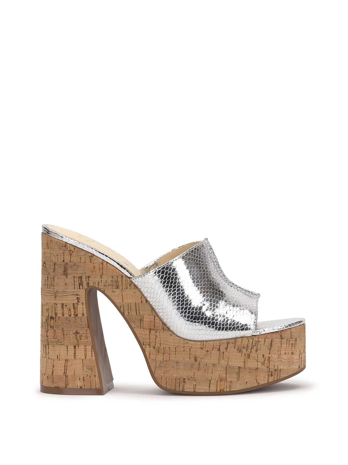 Xona Platform Sandal in Silver sold by Jessica Simpson