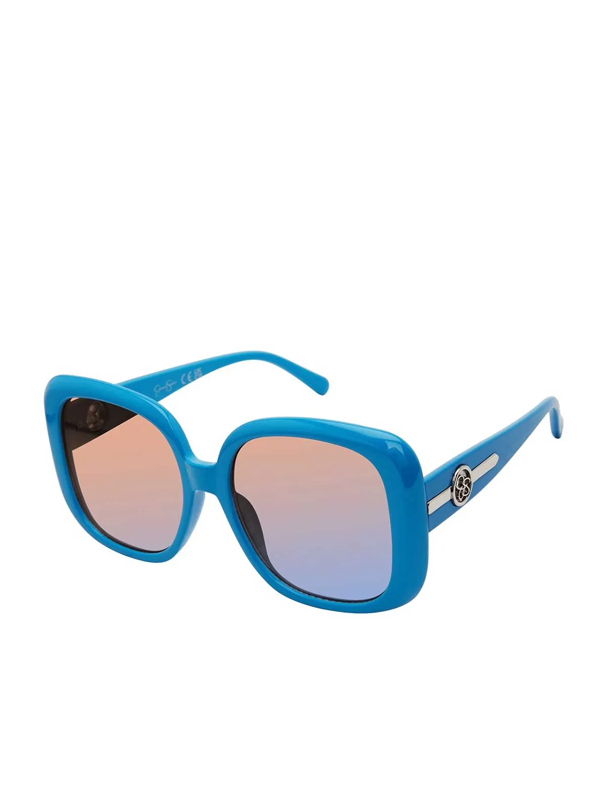 Retro Rectangular Sunglasses in Blue sold by Jessica Simpson