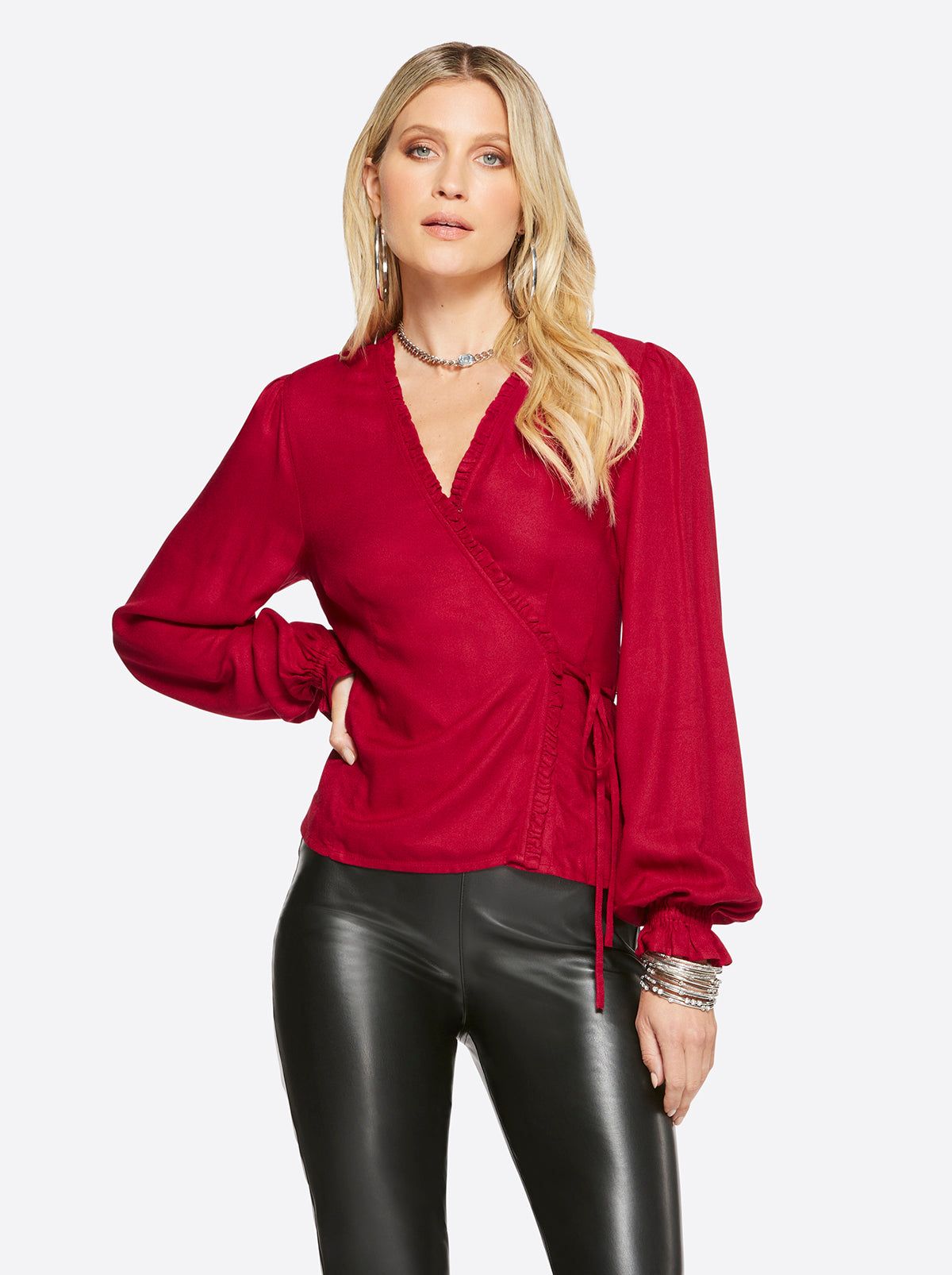 Tanya Top in Rio Red sold by Jessica Simpson