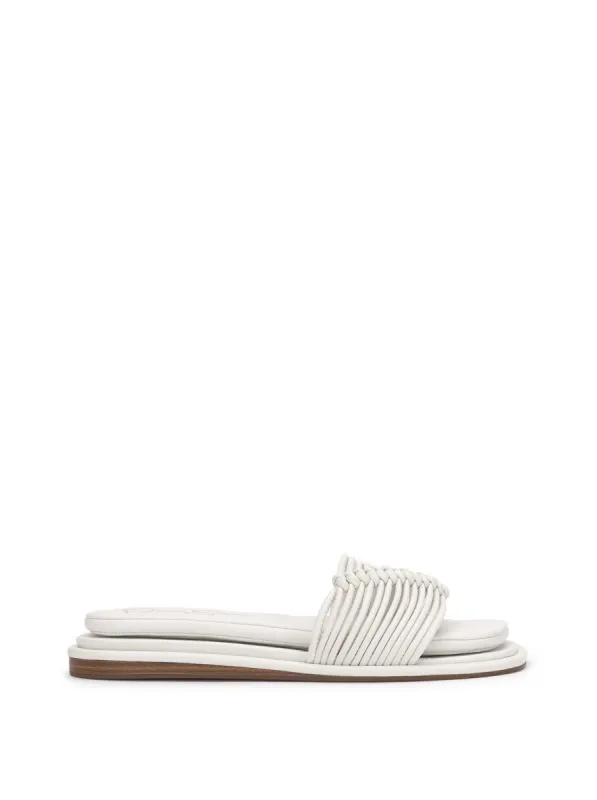 Belarina Flat Sandal in White sold by Jessica Simpson