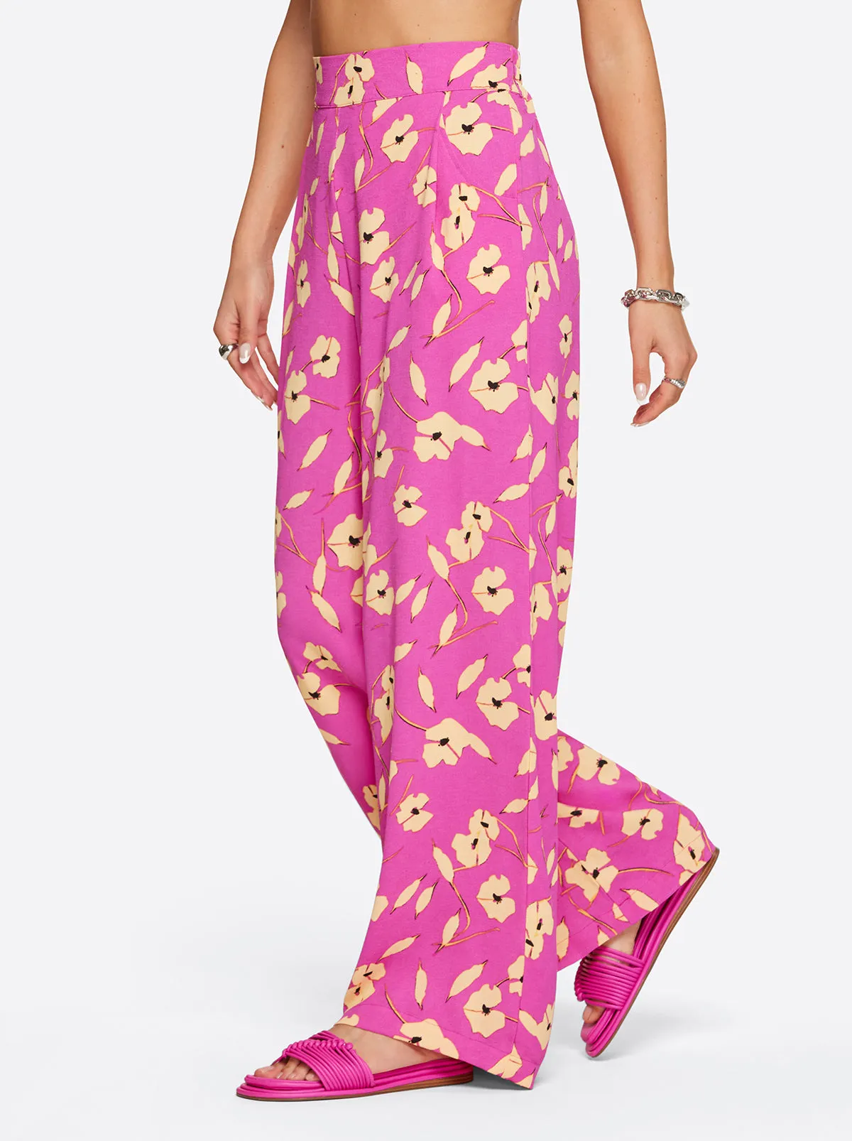 Winnie Wide Leg Pants in Withering Petals sold by Jessica Simpson product image thumbnail 3