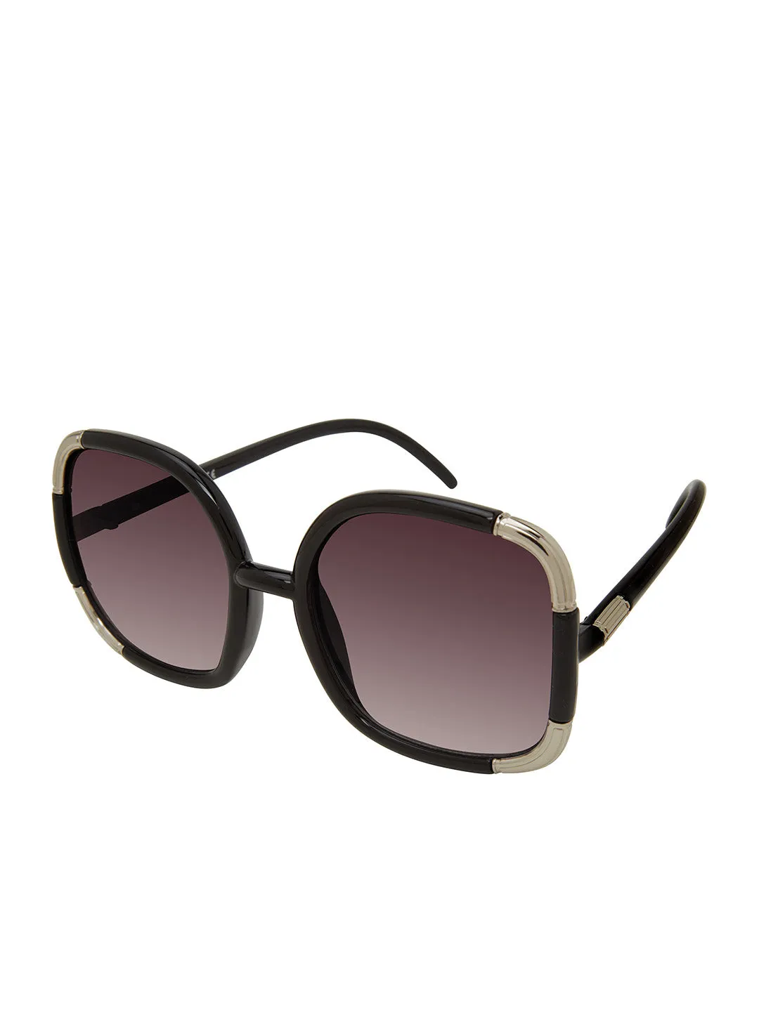 Over-Sized Oval Sunglasses in Black sold by Jessica Simpson