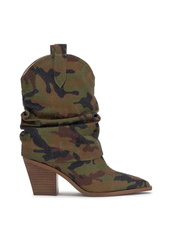 Gemorra Bootie in Forest Camo sold by Jessica Simpson