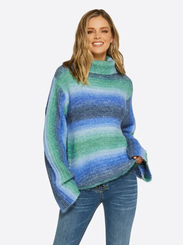 Lana Bell Sleeve Sweater in Corsair sold by Jessica Simpson