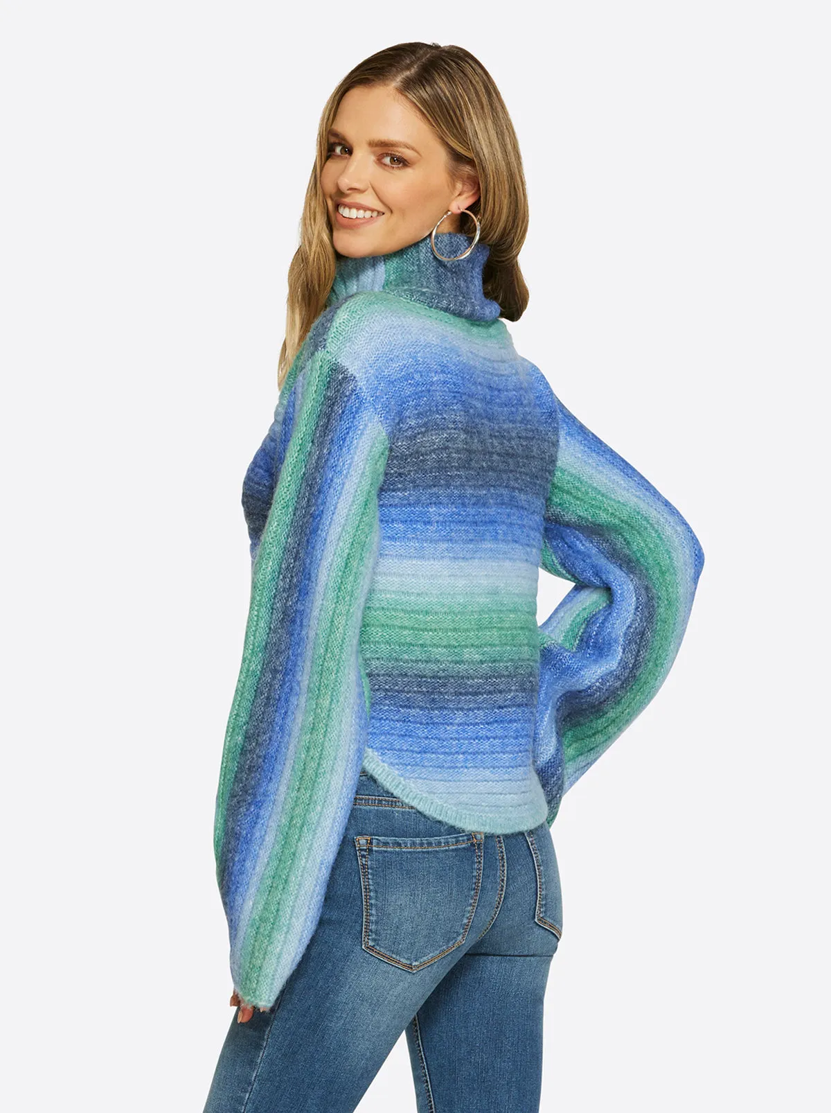 Lana Bell Sleeve Sweater in Corsair sold by Jessica Simpson product image thumbnail 3