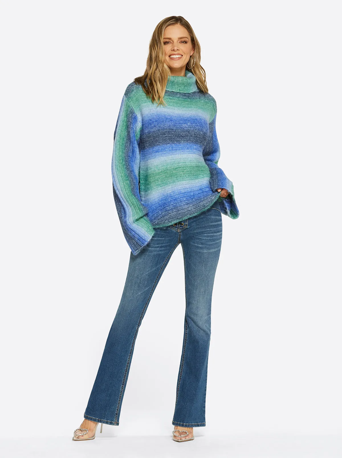 Lana Bell Sleeve Sweater in Corsair sold by Jessica Simpson product image thumbnail 4