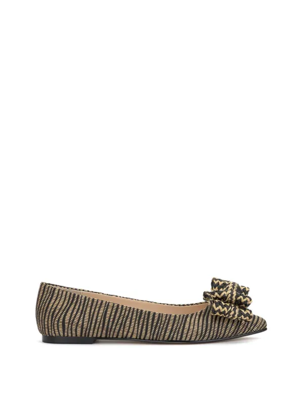 Whirzle Bow Ballet Flat in Zebra sold by Jessica Simpson