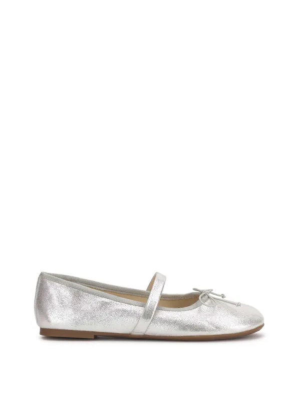 Azalina Mary Jane Flat in Silver sold by Jessica Simpson