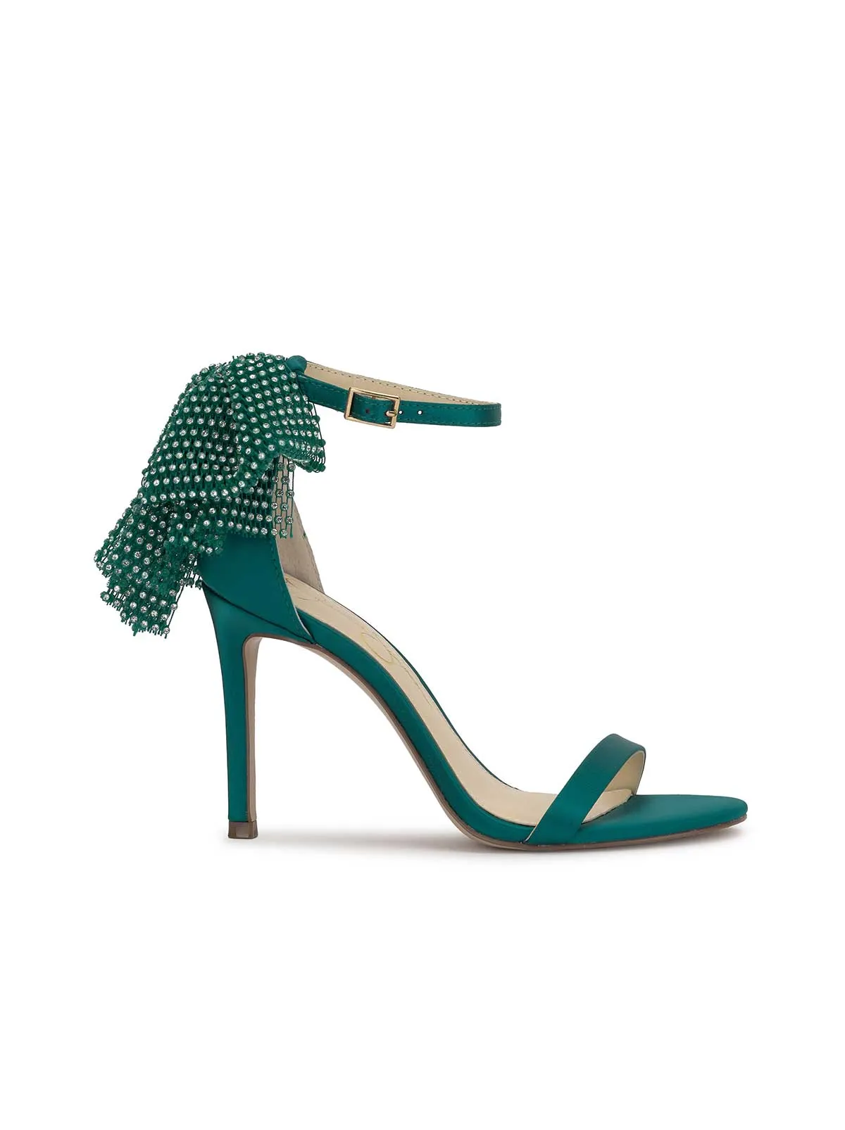 Moure Bow Heel in Gem Green sold by Jessica Simpson