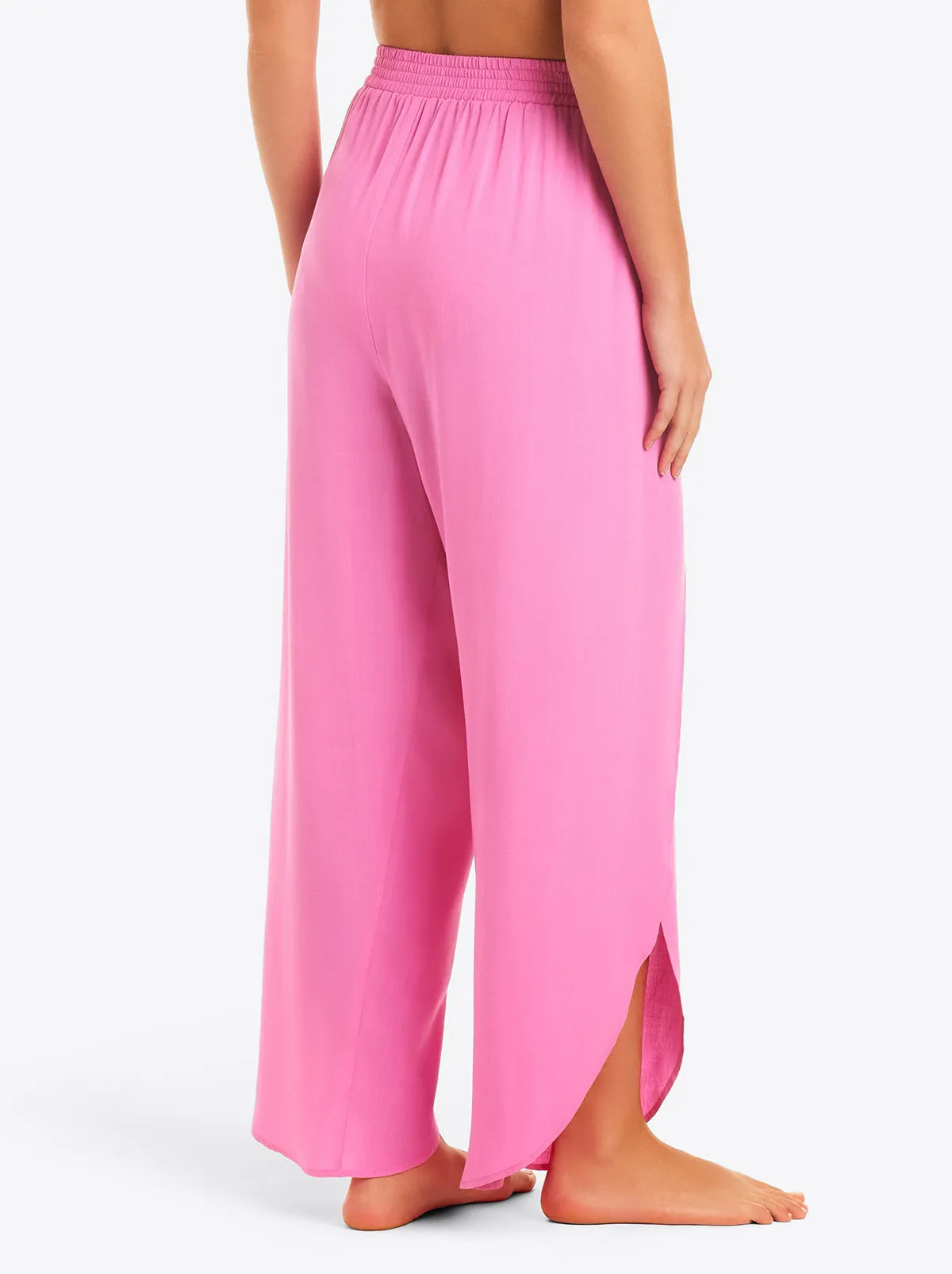 Basic Solid Beach Pant Cover Up in Pink Parfait sold by Jessica Simpson product image thumbnail 2