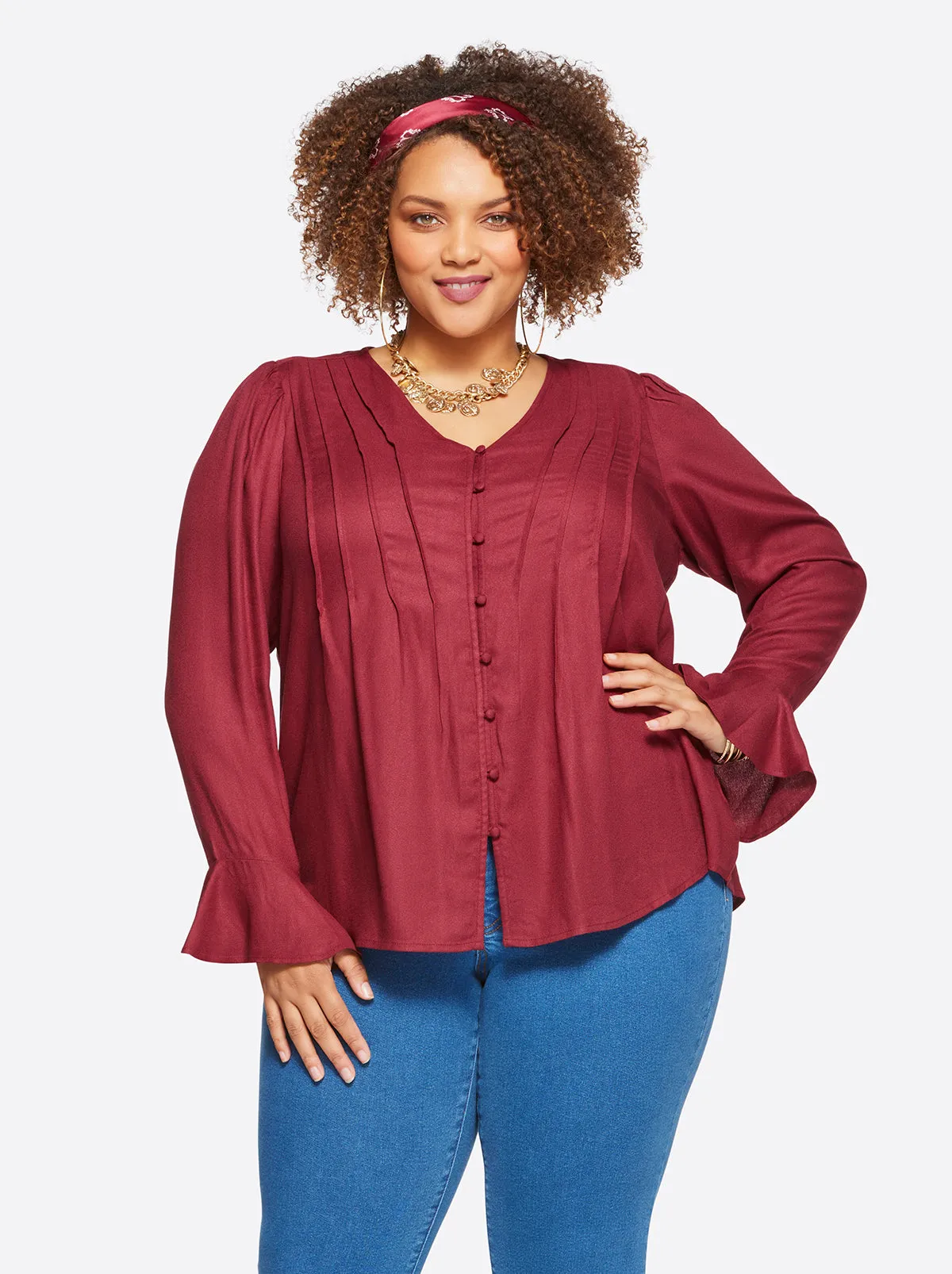 Cecily Top in Syrah sold by Jessica Simpson product image thumbnail 5