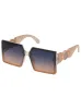 Oversized Metal Accent Square Sunglasses in Matte Nude sold by Jessica Simpson