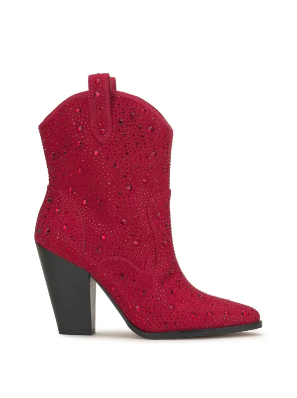 Cissely Western Bootie in Red sold by Jessica Simpson