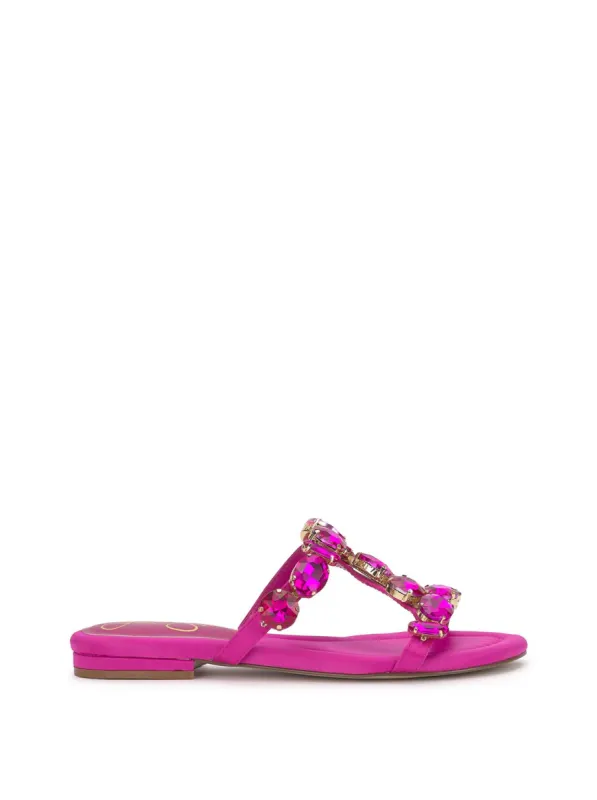 Avimma Flat Sandal in Brightest Pink sold by Jessica Simpson
