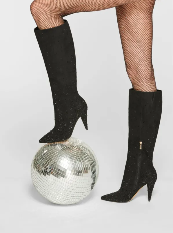 Maryeli Embellished Boot in Black sold by Jessica Simpson