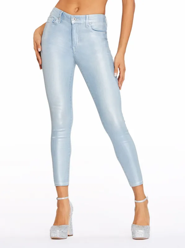 Adored Ankle Skinny Jeans in Envy sold by Jessica Simpson