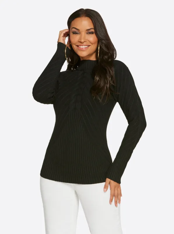 Adena Sweater in Black sold by Jessica Simpson