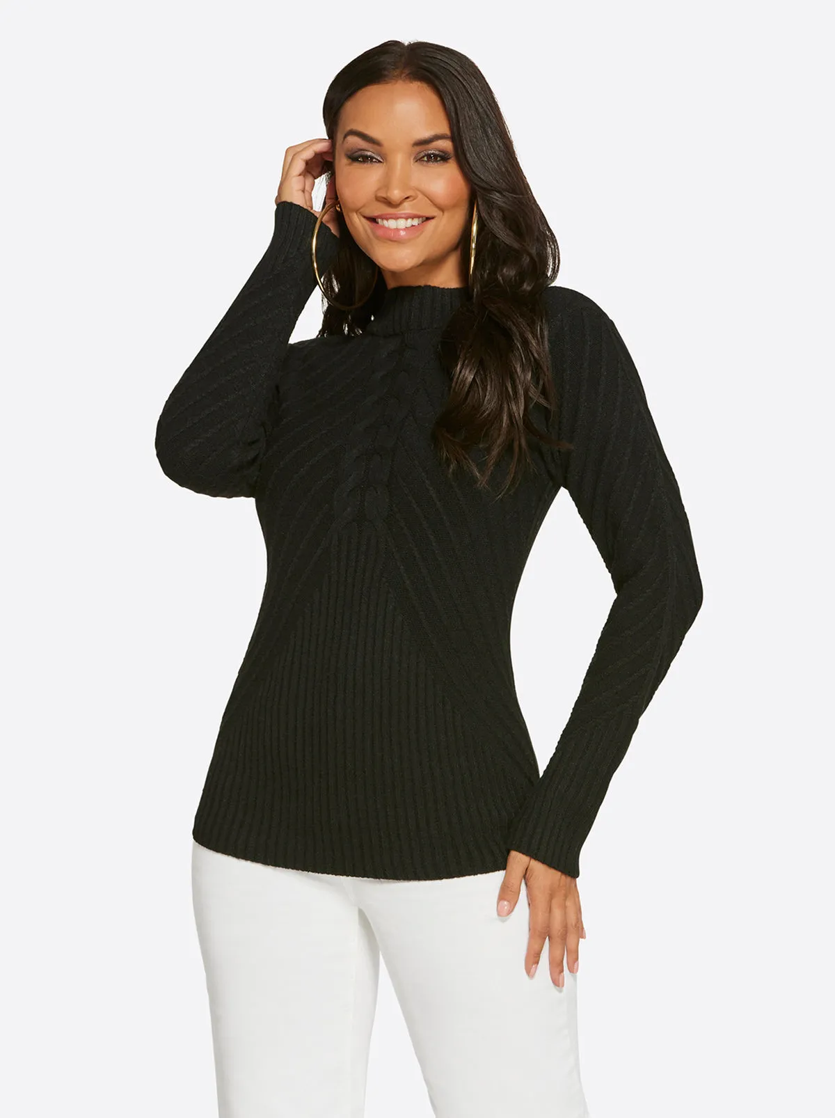 Adena Sweater in Black sold by Jessica Simpson
