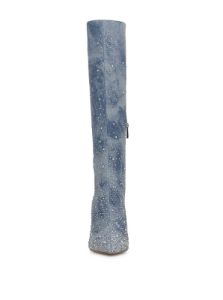 Maryeli Embellished Boot in Tie Dye Denim sold by Jessica Simpson
