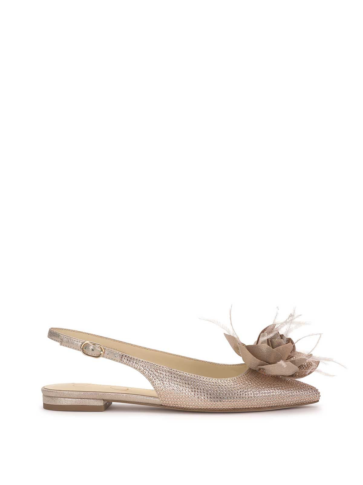 Evito Sling Back Ballet Flat in Champagne sold by Jessica Simpson